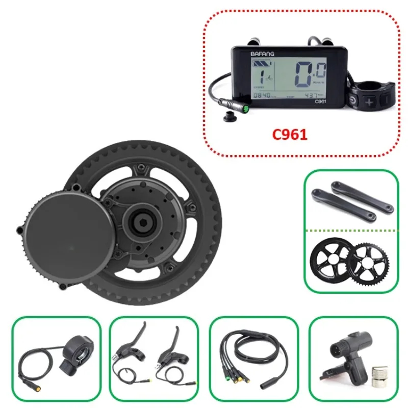 G340 ミッドドライブモーターキット C961 ディスプレ - Mid Drive Conversion Kit 1000W のレビューと価格