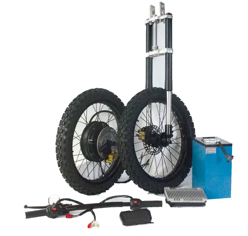 新型電動変換キット 72v 12000w 6000w 電動バ - 12000W Electric Motorcycle Hub Motor のレビューと価格